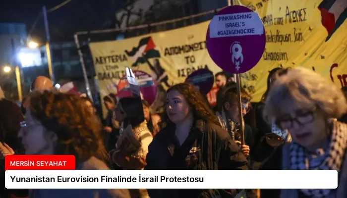 Yunanistan Eurovision Finalinde İsrail Protestosu