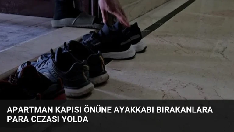 Apartman Kapısı Önüne Ayakkabı Bırakanlara Para Cezası Yolda