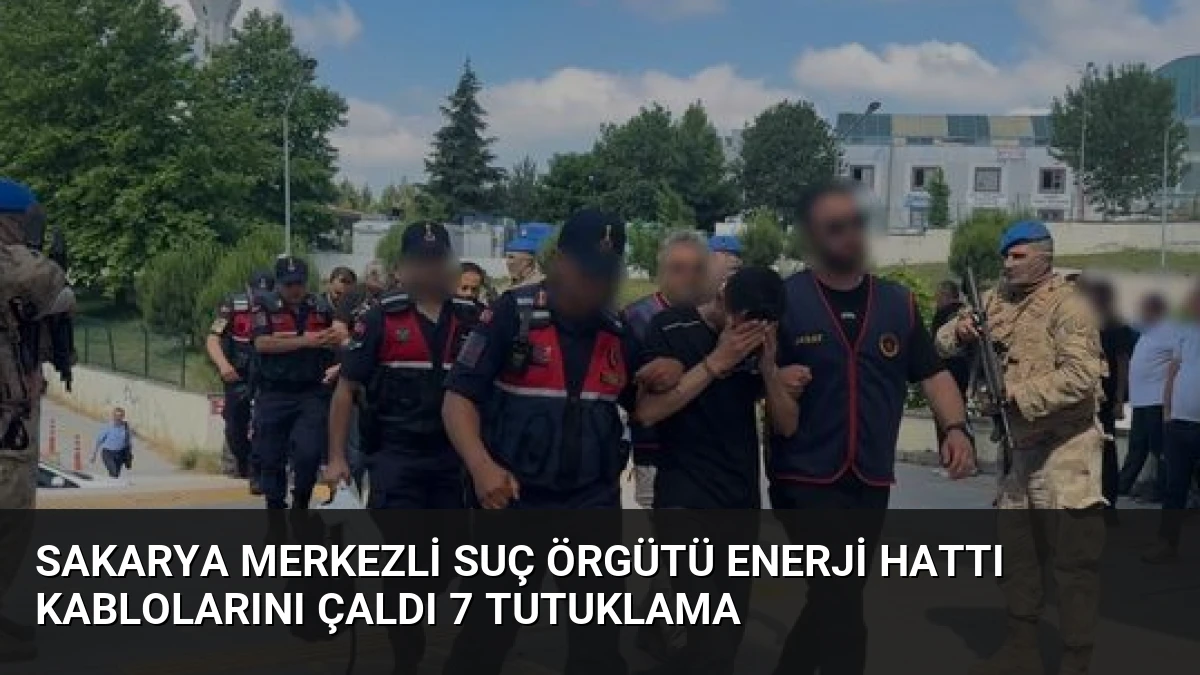 Sakarya merkezli suç örgütü enerji hattı kablolarını çaldı 7 tutuklama