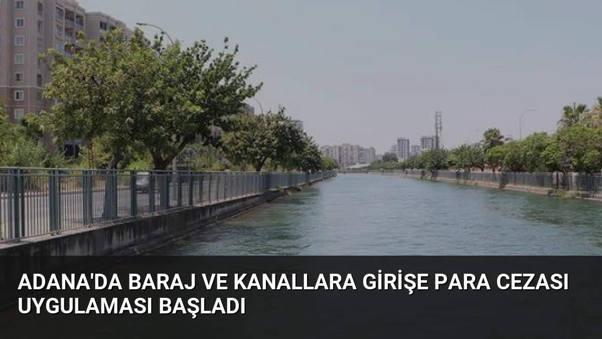 Adana’da baraj ve kanallara girişe para cezası uygulaması başladı