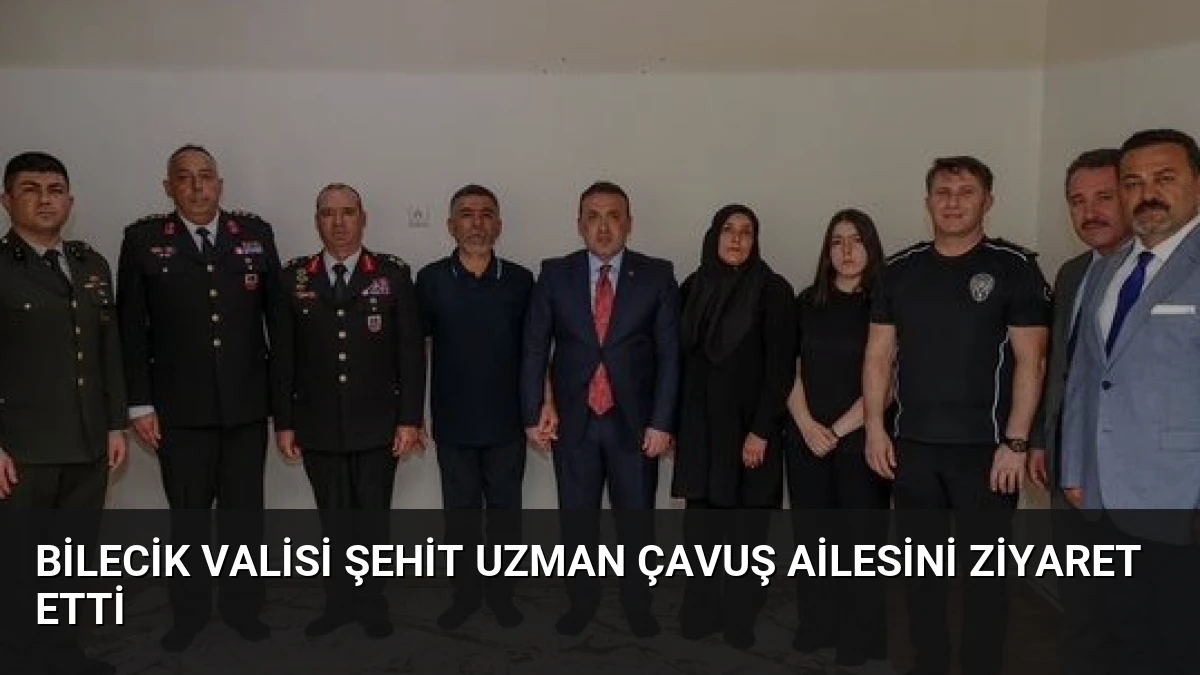 Bilecik Valisi Şehit Uzman Çavuş Ailesini Ziyaret Etti