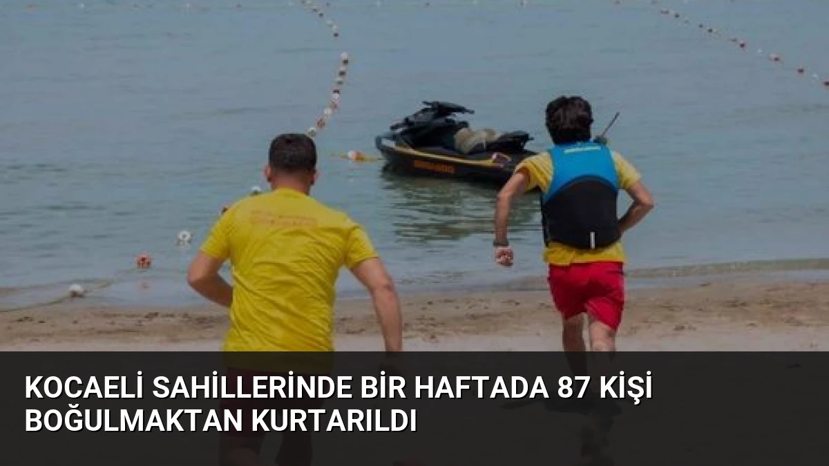 Kocaeli Sahillerinde Bir Haftada 87 Kişi Boğulmaktan Kurtarıldı