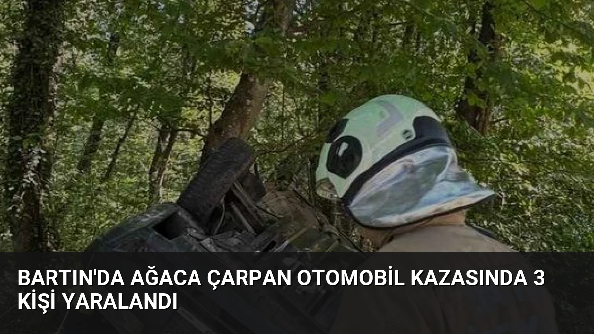 Bartın’da Ağaca Çarpan Otomobil Kazasında 3 Kişi Yaralandı