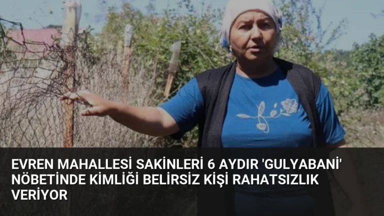 Evren Mahallesi Sakinleri 6 Aydır ‘Gulyabani’ Nöbetinde Kimliği Belirsiz Kişi Rahatsızlık Veriyor