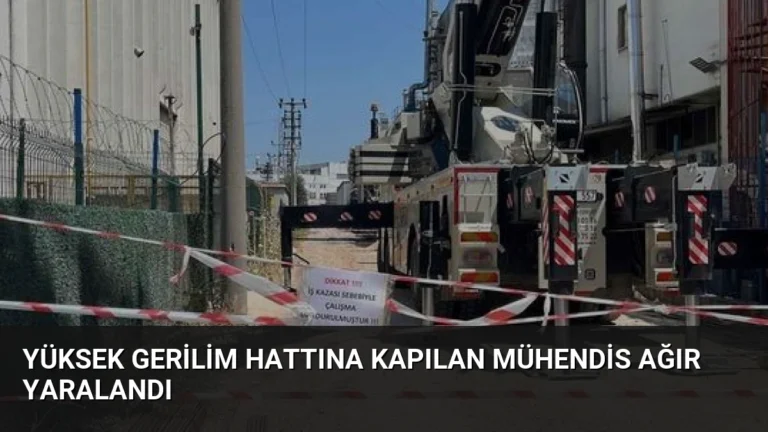 Yüksek Gerilim Hattına Kapılan Mühendis Ağır Yaralandı