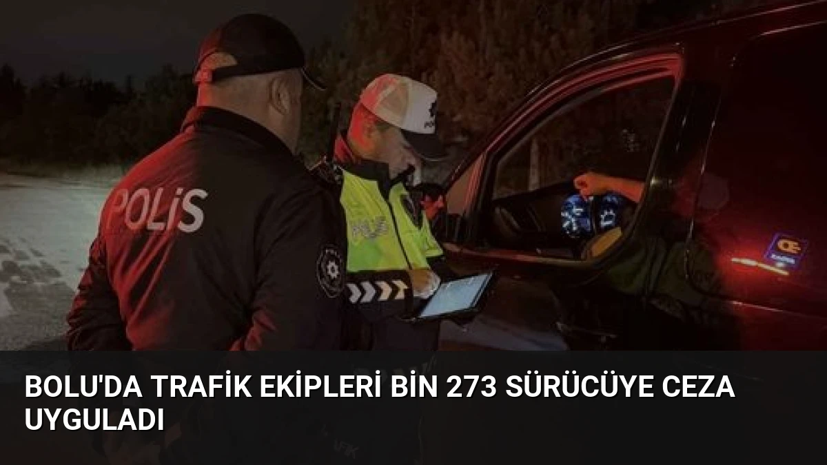Bolu’da Trafik Ekipleri Bin 273 Sürücüye Ceza Uyguladı