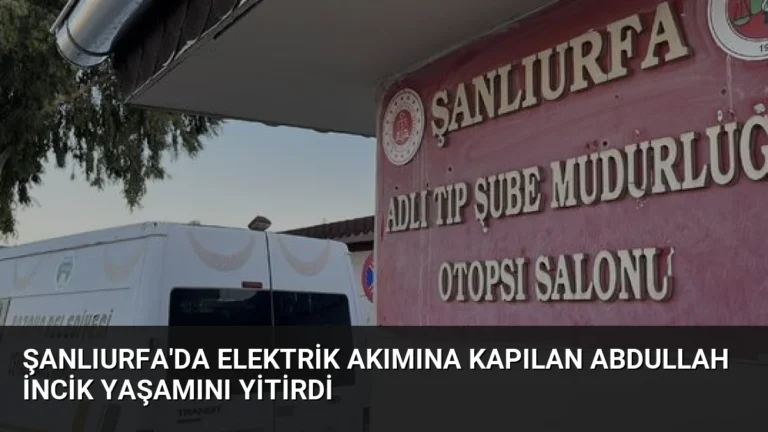 Şanlıurfa’da Elektrik Akımına Kapılan Abdullah İncik Yaşamını Yitirdi