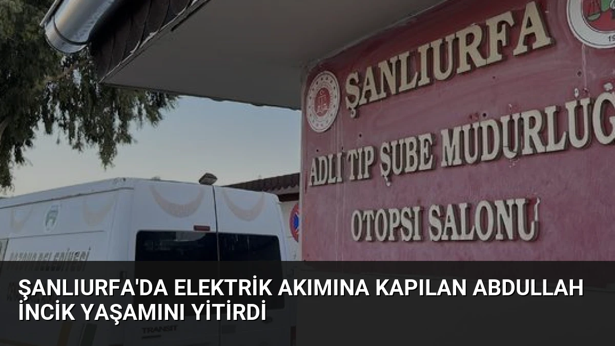 Şanlıurfa’da Elektrik Akımına Kapılan Abdullah İncik Yaşamını Yitirdi