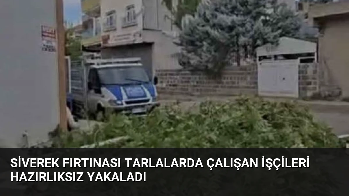 Siverek Fırtınası Tarlalarda Çalışan İşçileri Hazırlıksız Yakaladı