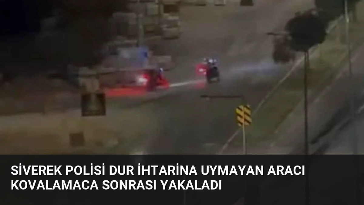 Siverek Polisi Dur İhtarina Uymayan Aracı Kovalamaca Sonrası Yakaladı