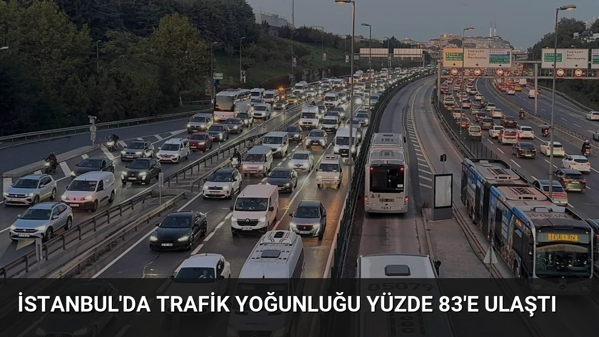 İstanbul’da Trafik Yoğunluğu Yüzde 83’e Ulaştı