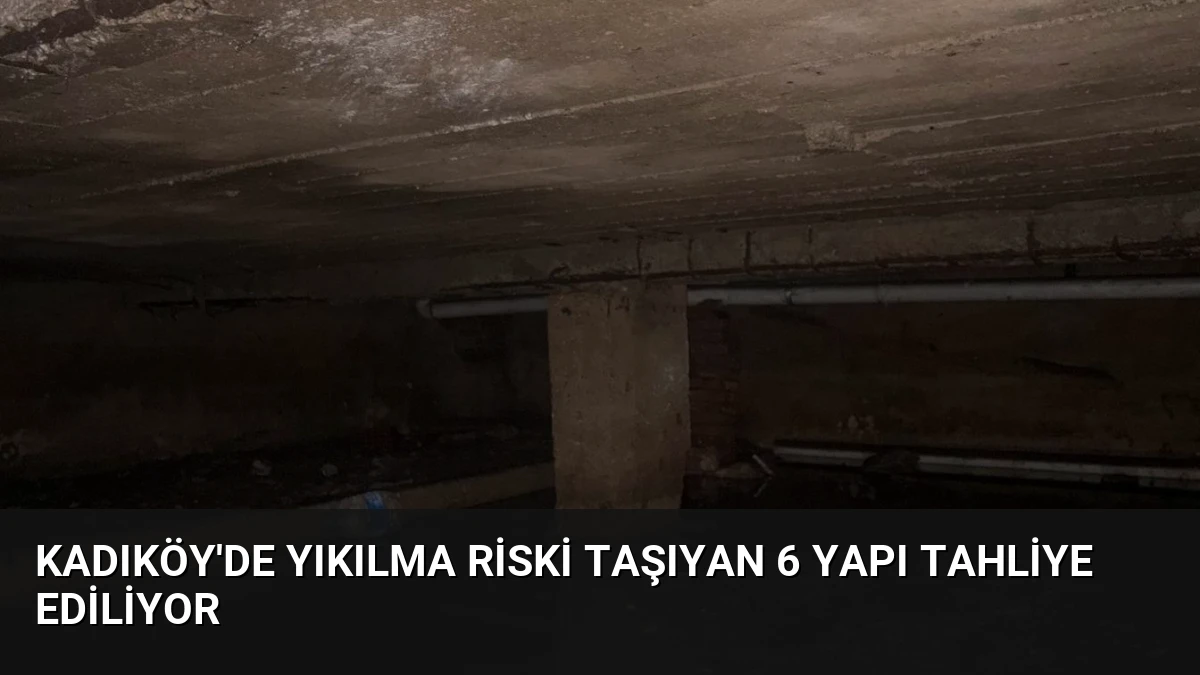 Kadıköy’de Yıkılma Riski Taşıyan 6 Yapı Tahliye Ediliyor