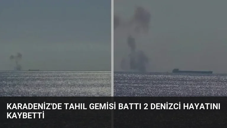 Karadeniz’de Tahıl Gemisi Battı 2 Denizci Hayatını Kaybetti