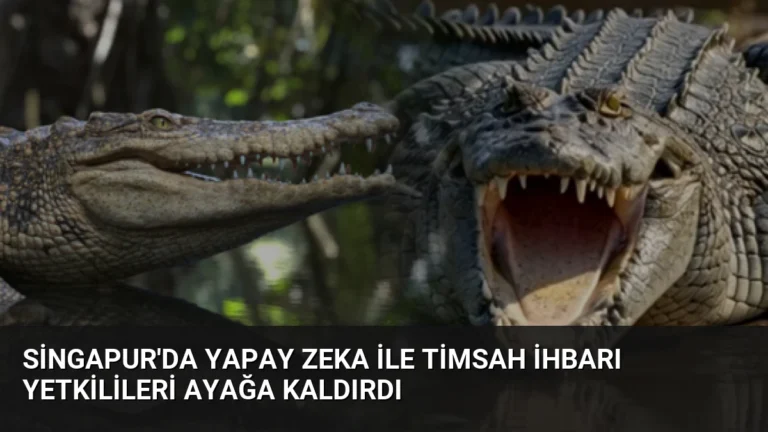 Singapur’da Yapay Zeka ile Timsah İhbarı Yetkilileri Ayağa Kaldırdı